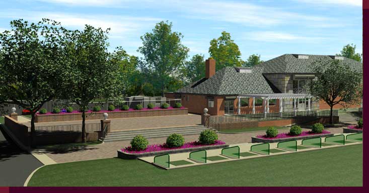  3d Rendering and Modeling of Golf Courses - Marine Park Golf Course - New Patio and Driving Range