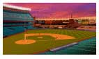 Sports Art Baseball Stadium Paintings - Yankee Stadium Paintings, New York Yankees Artwork, Yankee Stadium at Night - Click to View Larger Image