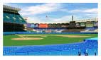 Sports Art Baseball Stadium Paintings - Yankee Stadium Paintings - New York Yankees Artwork - Yankee Stadium Day - Click to View Larger Image